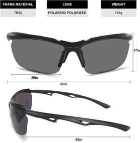 img 3 attached to KALLO Поляризованные дизайнерские солнцезащитные очки Baseball