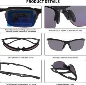 img 2 attached to KALLO Поляризованные дизайнерские солнцезащитные очки Baseball