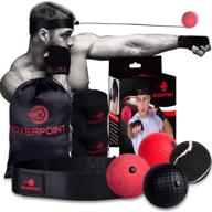enhance hand-eye coordination and reaction skills with boxerpoint boxing reflex ball for adults and kids logo