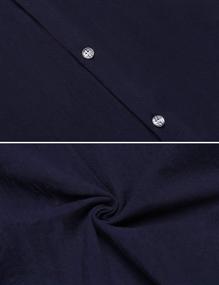 img 1 attached to 👕 Pacinoble Botton Summer: Premium Cotton Shirts for Effortless Style