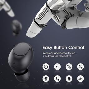 img 1 attached to Redzeo MDots Wireless Earbuds 5.0 - Rhythm Stereo Sound Bluetooth Earbuds, IPX6 Waterproof, 20H Playtimes, Single/Twin Mode for Sports Running Workout