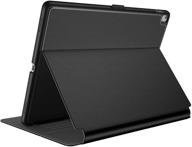 speck products balance folio case and stand, black/slate grey, compatible 📱 with apple ipad 9.7-inch (2017/2018, also fits 9.7-inch ipad pro, ipad air 2/air) logo