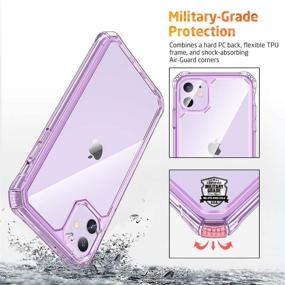 img 3 attached to ESR Air Armor Case Compatible With IPhone 11 [Shock-Absorbing] [Scratch-Resistant] [Military Grade Protection] Hard PC Flexible TPU Frame