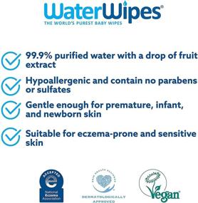 img 3 attached to 😊 WaterWipes Original Baby Wipes: Gentle, Unscented, and Hypoallergenic for Sensitive Newborn Skin - 3 Packs (180 Count)