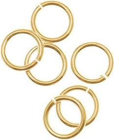 img 1 attached to 💍 FJR 03055 Beadaholique Filled Gauge Rings for Beading & Jewelry Making