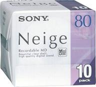 🎶 sony md80 minidisc neige 80 minute - pack of 10 logo