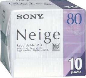 img 1 attached to 🎶 SONY MD80 Minidisc Neige 80 Minute - Пакет из 10