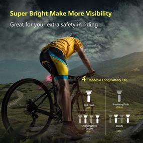 img 3 attached to Bicycle Flashlight Rechargeable Taillight Waterproof Sports & Fitness