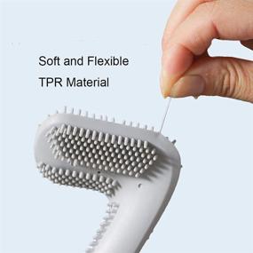 img 1 attached to 🏌️ Golf Silicone Toilet Brush with Long Handle - Rubber Bristles for Bathroom Cleaning Tool - Bendable TPR Brush Head to Clean Toilet Bowl