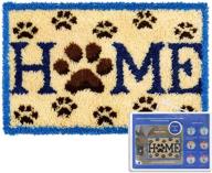 🏠 home decoration latch hook rug kits for adults - 23.6"x15.7" latch rug hook logo