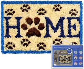 img 4 attached to 🏠 Home Decoration Latch Hook Rug Kits for Adults - 23.6"x15.7" Latch Rug Hook