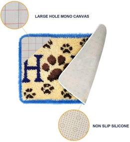 img 3 attached to 🏠 Home Decoration Latch Hook Rug Kits for Adults - 23.6"x15.7" Latch Rug Hook