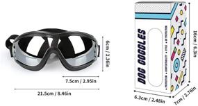 img 3 attached to 🐶 UV Sunglasses Goggles for Pet Dogs | Waterproof & Windproof Dog Glasses | Eye Protection for Medium to Large Dogs