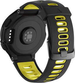 img 3 attached to 🏃 ANCOOL Silicone Sport Wristband Replacement for Forerunner 735XT/235/220/230/620/630 Smartwatches