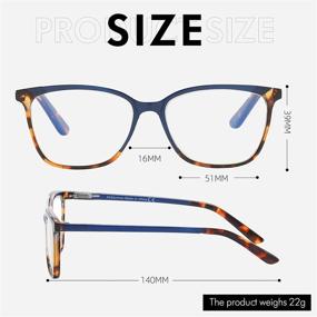 img 2 attached to 👓 ZENOTTIC Stylish Leopard Anti Blue Light Reading Glasses for Women: Block Eyestrain and Protect from Blue Light