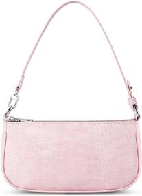 img 4 attached to Crocodile Pattern Leather Women's Handbags & Wallets: Stylish Shoulder Bags by IBFUN