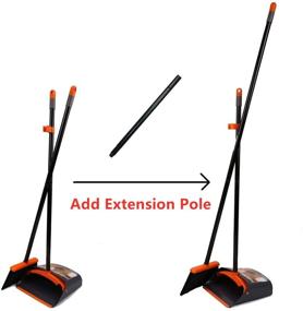 img 1 attached to TreeLen Extension Broom Dustpan Black