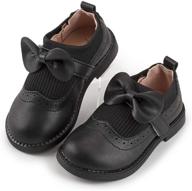 zoolar toddler school comfort uniform girls' shoes in flats logo