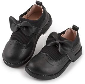 img 4 attached to Zoolar Toddler School Comfort Uniform Girls' Shoes in Flats