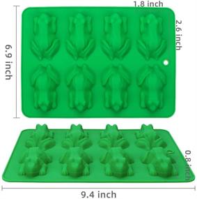 img 3 attached to Webake Chocolate Molds Frog Candy Mold 2 Pack - Versatile Silicone Molds for Jello, Keto Fat Bombs, Crayons, Gelatin, Cake Decoration, Soap, Resin - Green