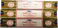 satya nag champa tree of life incense sticks - set of 3 (15g each) for enhanced seo логотип