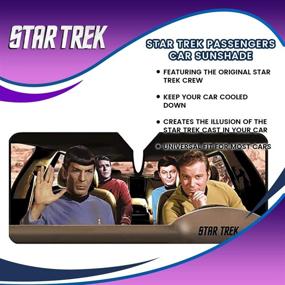 img 1 attached to 🖖 Star Trek Car Windshield Sun Shade: The Ultimate Novelty Accessory for Sci-Fi Fans - Universal Size with Licensed SciFi Artwork - Ideal Gift for Birthdays, Holidays, Graduation, and More!