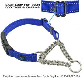 img 2 attached to 👥 Max and Neo Stainless Steel Chain Martingale Collar: Saving Lives with Every Purchase