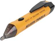 🔦 klein tools ncvt1p pocket clip voltage tester pen - non-contact voltage detector, 50v to 1000v ac, audible & flashing led alarms logo