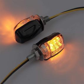 img 2 attached to 🚦 Justech 6LEDs водонепроницаемый универсальный мотоцикл DC12V мини-индикатор поворота Сигнальный свет масло M6