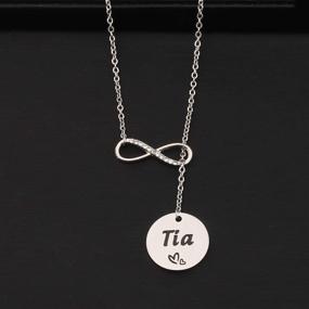 img 2 attached to 💎 Sparkling TGBJE Gigi and Lola Necklaces: Perfect Birthday and Godmother Gift, Family Jewelry, and Great Grandma Treasure