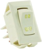 jr products 12615 ivory spst labeled on/off switch logo