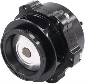 img 1 attached to Universal 50mm Black Aluminum Turbocharge Blow Off Valve BOV by NewYall