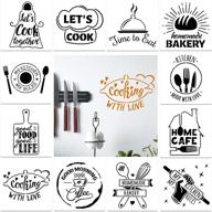 pieces kitchen quotes stencils painting logo
