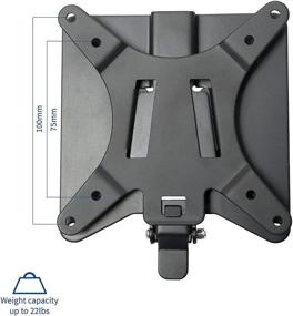 img 3 attached to VIVO Adapter VESA Mount Kit: Quick Release Bracket 🔧 for Easy LCD Monitor and TV Screen Mounting - Stand-VAD2