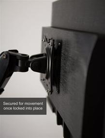 img 1 attached to VIVO Adapter VESA Mount Kit: Quick Release Bracket 🔧 for Easy LCD Monitor and TV Screen Mounting - Stand-VAD2
