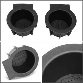 img 1 attached to Вставки для держателя стакана совместимые с 09-14 F150 (без прохода через центральную консоль) от DNA Motoring.