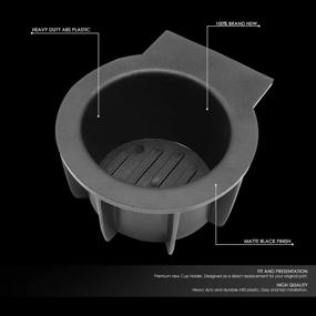 img 3 attached to Вставки для держателя стакана совместимые с 09-14 F150 (без прохода через центральную консоль) от DNA Motoring.