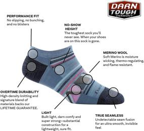 img 2 attached to Darn Tough Women's No Show Light Bridge Socks: Comfort and Durability Combined!