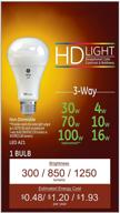 ge lighting 100 watt replacement: brilliant 1250 lumen solution logo