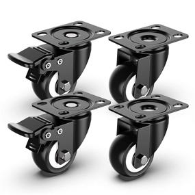 img 4 attached to Enhanced Swivel Caster Set: High Capacity Casters with Optimal Maneuverability