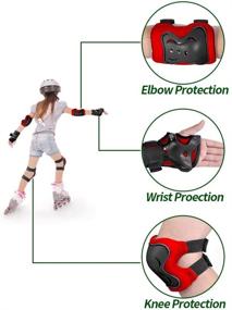 img 2 attached to 🧒 Adicop Knee Pads for Kids 3-8 Years Old: Youth Protective Gear Set for Various Sports Activities - Skateboarding, Cycling, Roller Biking, Inline Skating, Scooting, and Skating