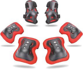 img 4 attached to 🧒 Adicop Knee Pads for Kids 3-8 Years Old: Youth Protective Gear Set for Various Sports Activities - Skateboarding, Cycling, Roller Biking, Inline Skating, Scooting, and Skating