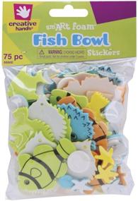 img 1 attached to 🐠 Catch the Fun with Creative Hands Foam Stickers: Fish Bowl Delight