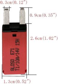 img 2 attached to Jamgoer DC 10 PCS 10 Amp Auto-Reset ATM Mini Circuit Breaker and Blade Fuses Assortment Kit (10A-30A) for Boat, Marine, RV, Yacht, Battery, Trailer, Bus, Truck