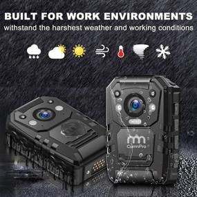 img 2 attached to CammPro I826 1296P HD Police Body Camera: Enhanced Law Enforcement Wearable with 64G Memory, Waterproof, Night Vision, and GPS Tracking