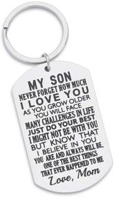 img 4 attached to 🔑 Sentimental Keychain Gift for Teen Boy - Unforgettable Love Reminder from Mom, Mother-in-Law, or Stepmom