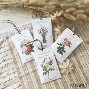 img 3 attached to 🌺 Enhance Any Space with MYARO 12 Packs Lavender Scented Sachets - A-Lavender Fragrance for Drawers and Closets