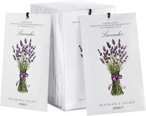 img 4 attached to 🌺 Enhance Any Space with MYARO 12 Packs Lavender Scented Sachets - A-Lavender Fragrance for Drawers and Closets