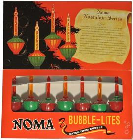 img 3 attached to Nostalgic Vintage Special Edition Christmas Lights Set - Noma Bubble Lite, Pack of 7