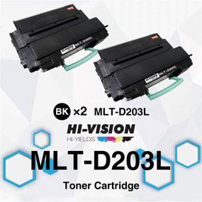 img 2 attached to High-Yield HI-Vision Compatible MLT-D203L / XAA Laser Toner Cartridge for Samsung ProXpress M3320ND, M3370FD, SL-M3820DW, M3870FW, M4020ND, M4070FR Printer (Black 2 Pack)